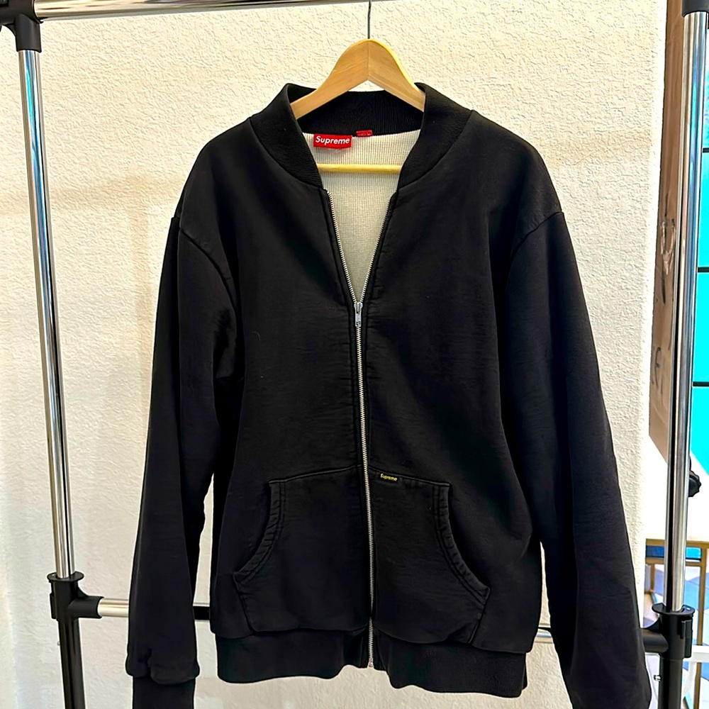 Supreme Thermal waffle zip up